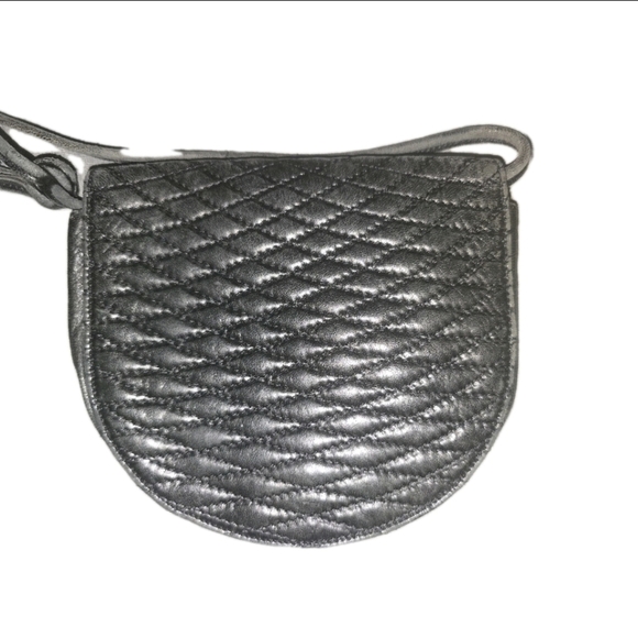 Vintage Bally Lambskin Mini Pochette Woven Black Shoulder Bag - Picture 4 of 7